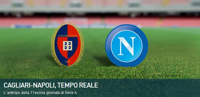 cagliari napoli streaming