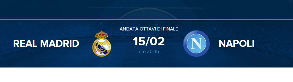 Real Madrid - Napoli Streaming