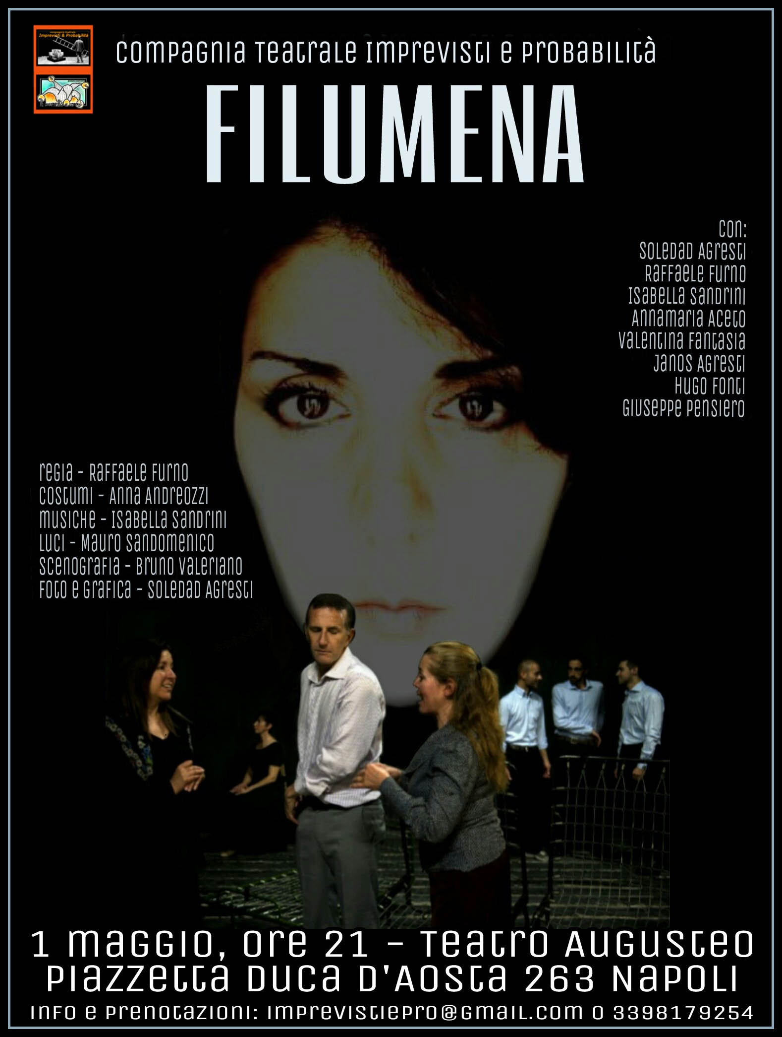 TEATRO AUGUSTEO | Il 1 Maggio in scena “FILUMENA”