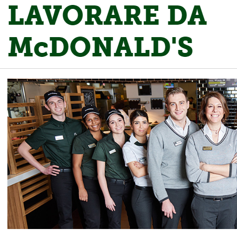 lavorare da McDonald's