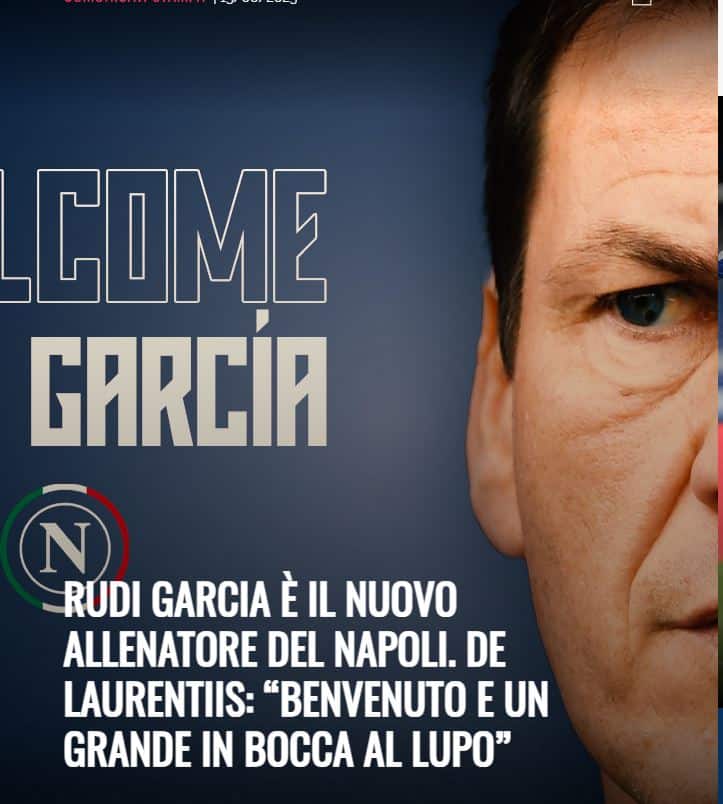 Garcia allenatore del Napoli
