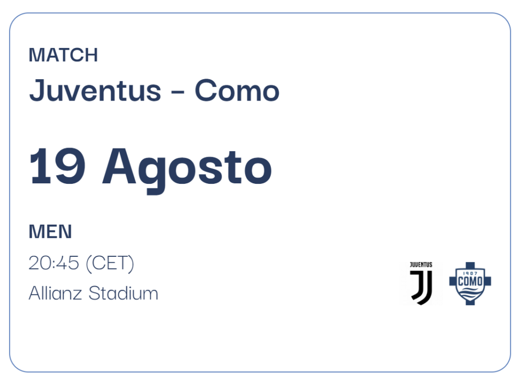 Juventus Como Streaming